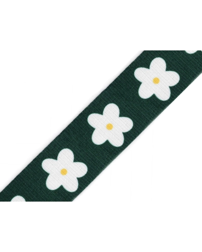Virágmintás kétoldalas heveder 38 mm - 1 m | Mimib