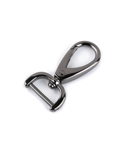 Fém forgós karabiner csavaros befűzővel 19 mm - 1 db. | Mimib