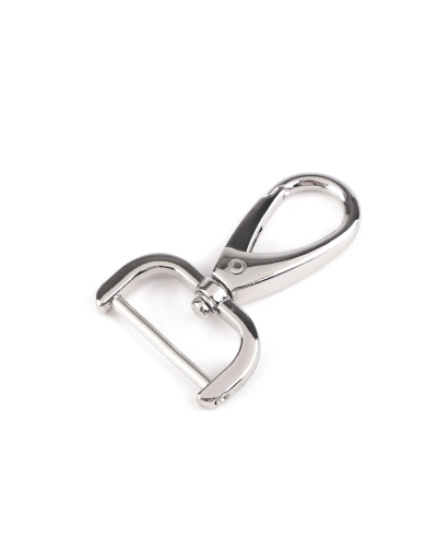 Fém forgós karabiner 26 mm-es csavaros befűzővel - 1 db. | Mimib