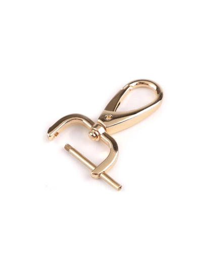 Fém forgós karabiner 26 mm-es csavaros befűzővel - 1 db. | Mimib