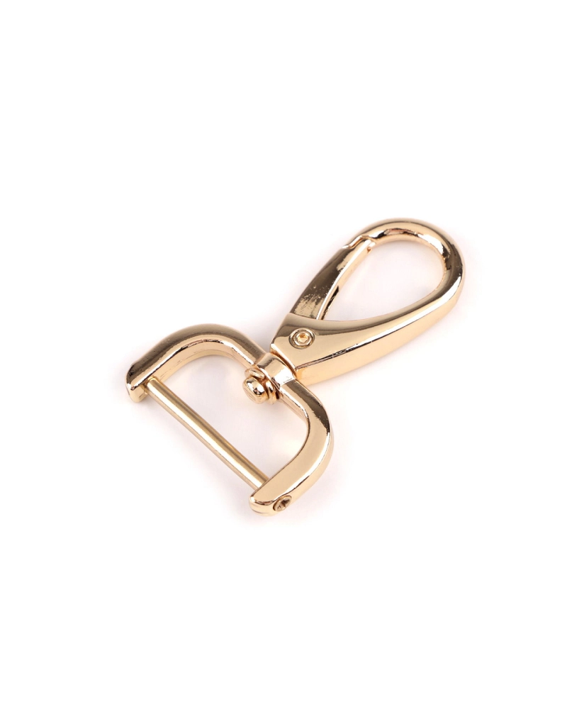 Fém forgós karabiner 26 mm-es csavaros befűzővel - 1 db. | Mimib