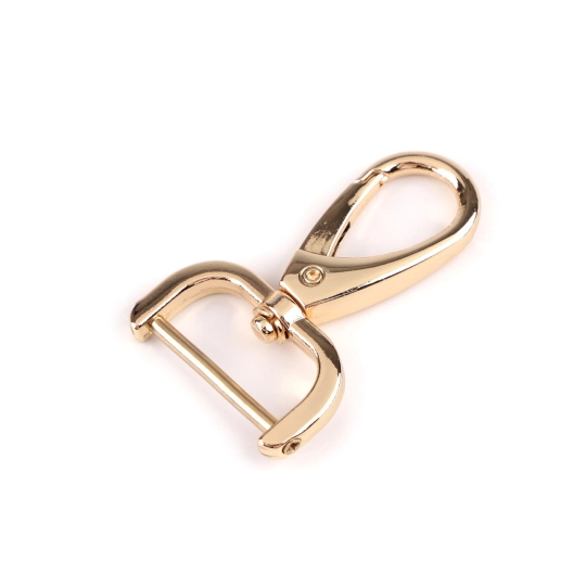 Fém forgós karabiner 26 mm-es csavaros befűzővel - 1 db. | Mimib