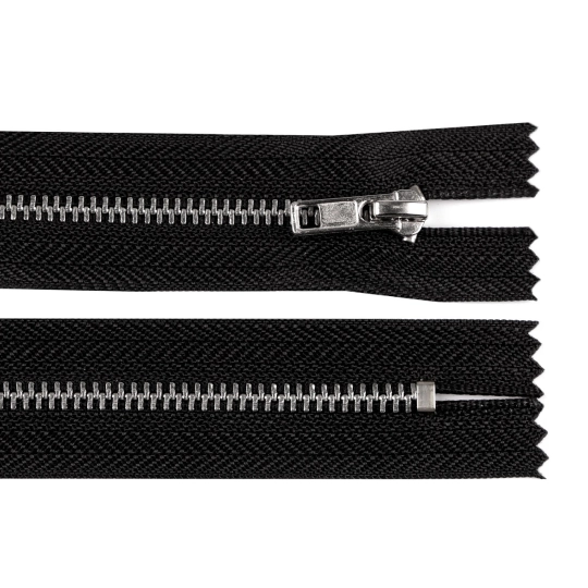 Fém cipzár zárt 20 cm 3M0 antik ezüst fogakkal - 1 db. | Mimib