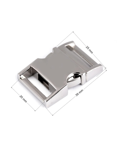Fém tuk csat 20 mm - 1 pr. | Mimib