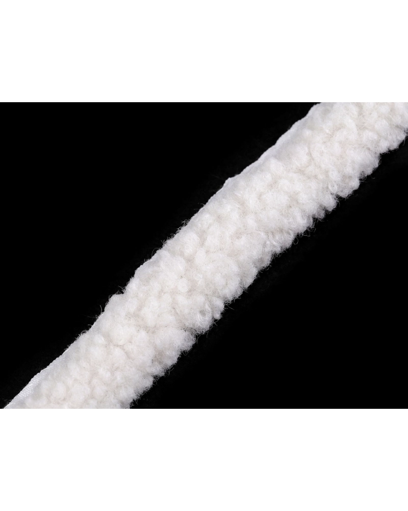 Bevarrható szegő szalag / bárány szörme utánzat széles 3,5 cm - 1 m | Mimib