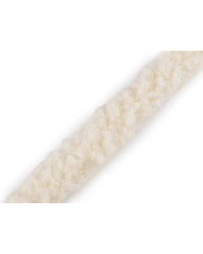 Bevarrható szegő szalag / bárány szörme utánzat széles 3,5 cm - 1 m | Mimib