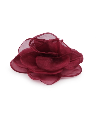 Bross / hajdísz organza virág Ø10,5 cm - 1 db. | Mimib