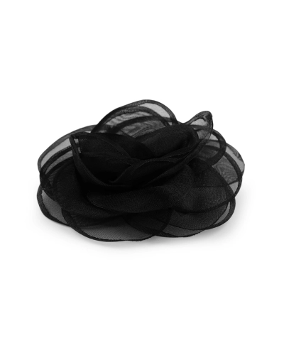 Bross / hajdísz organza virág Ø10,5 cm - 1 db. | Mimib
