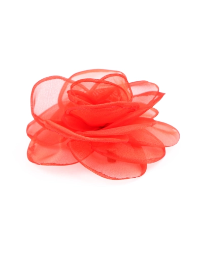 Bross / hajdísz organza virág Ø10,5 cm - 1 db. | Mimib