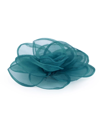 Bross / hajdísz organza virág Ø10,5 cm - 1 db. | Mimib