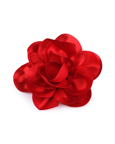 Bross / szatén virág hajdísz Ø14,5 cm kitűző - 1 db. | Mimib