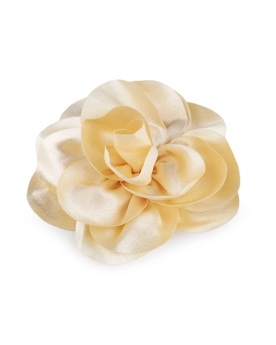 Bross / szatén virág hajdísz Ø14,5 cm kitűző - 1 db. | Mimib