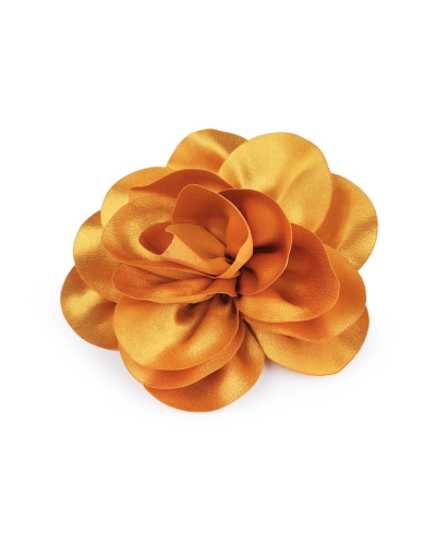 Bross / szatén virág hajdísz Ø14,5 cm kitűző - 1 db. | Mimib
