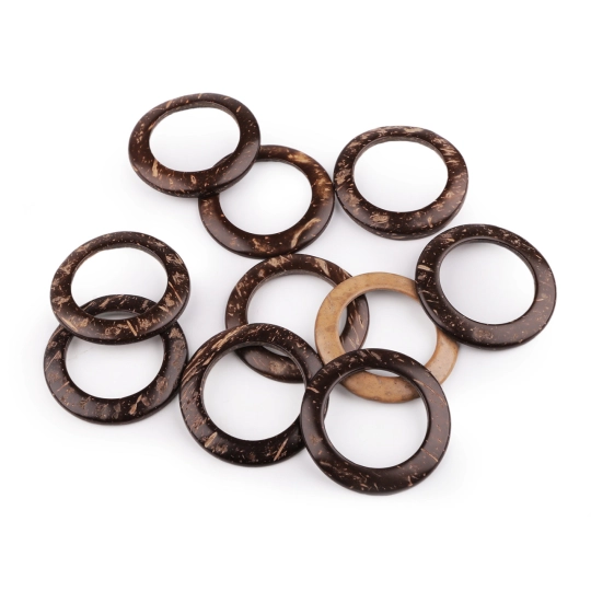 Kókusz karika Ø50 mm macrame - 10 db. | Mimib