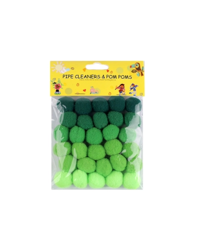 Színes zsenília golyó vegyes színek Ø20 mm pom pom - 1 zacskó | Mimib