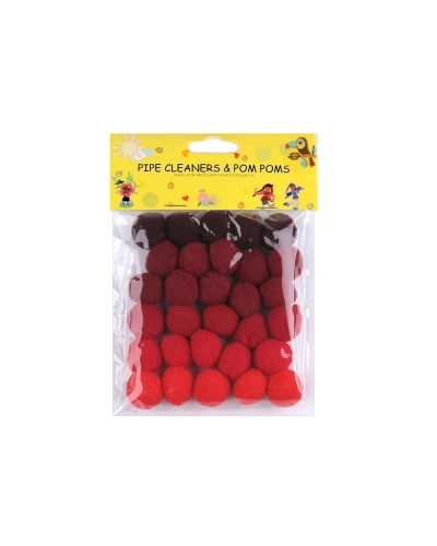 Színes zsenília golyó vegyes színek Ø20 mm pom pom - 1 zacskó | Mimib