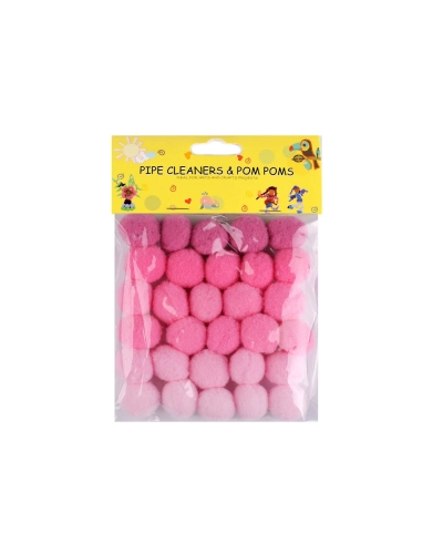 Színes zsenília golyó vegyes színek Ø20 mm pom pom - 1 zacskó | Mimib