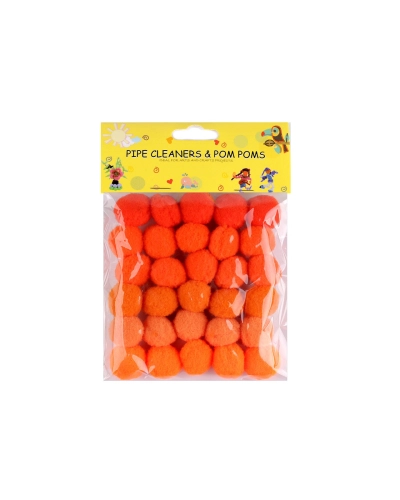 Színes zsenília golyó vegyes színek Ø20 mm pom pom - 1 zacskó | Mimib