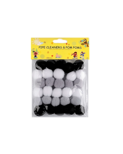 Színes zsenília golyó vegyes színek Ø20 mm pom pom - 1 zacskó | Mimib