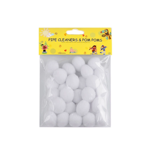 Színes zsenília pom pom golyó Ø20 mm - 1 zacskó | Mimib