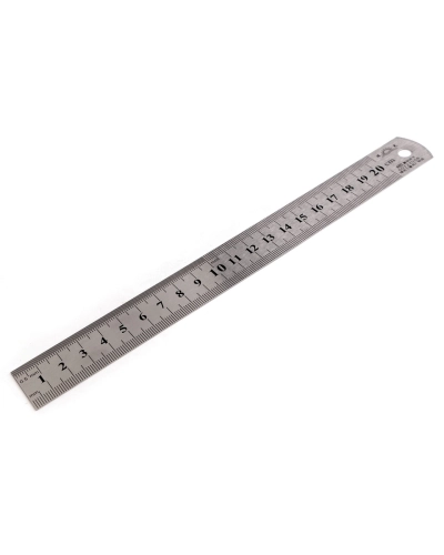Fém vonalzó hossza 20 cm - 1 db. | Mimib