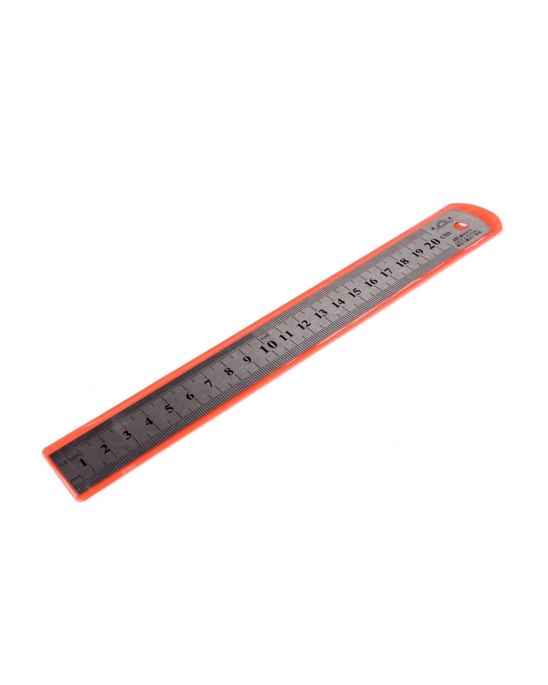Fém vonalzó hossza 20 cm - 1 db. | Mimib