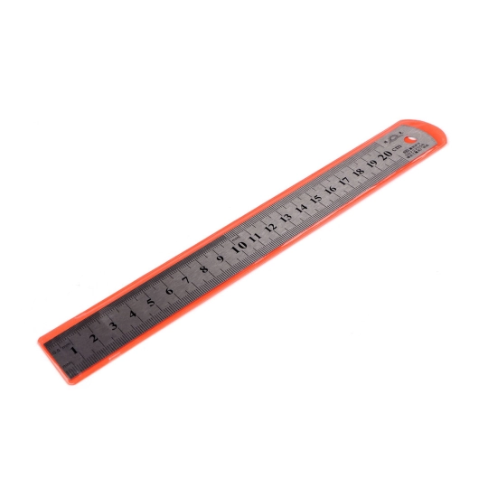 Fém vonalzó hossza 20 cm - 1 db. | Mimib