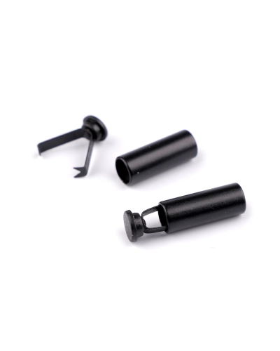 Kovová koncovka na šnúru dvojdielna s poistkou Ø6 mm - 4 ks | Mimib