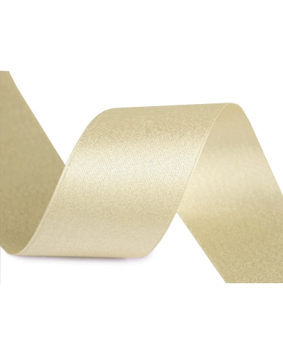 Atlasová stuha obojstranná s lurexovým leskom šírka 40 mm - 1 m