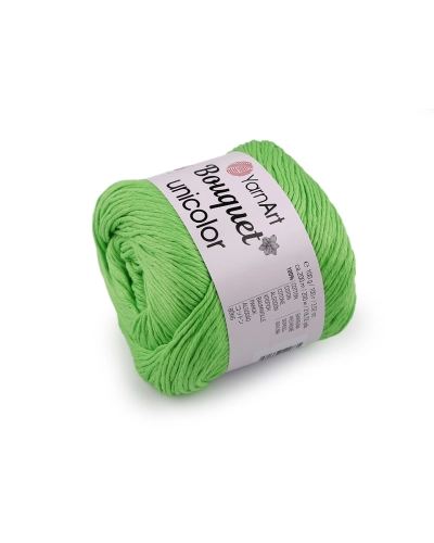 Bavlnená pletacia priadza Bouquet Unicolor 100 g - 1 ks | Mimib