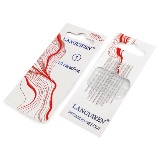 Varró tűkészlet, stoppoló tű és hímző tű rozsdamentes acélból - 1 card | Mimib