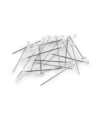 Rozsdamentes acél dísz gombostű 38 mm démánt - 1 box | Mimib