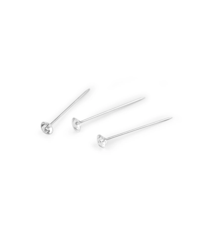 Rozsdamentes acél dísz gombostű 38 mm démánt - 1 box | Mimib