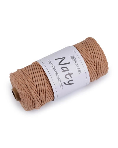 Pamut kötő fonal  macrame Naty Ø3 mm szálak szétfésülhető - 1 db. | Mimib