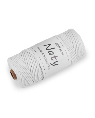 Pamut kötő fonal  macrame Naty Ø3 mm szálak szétfésülhető - 1 db. | Mimib