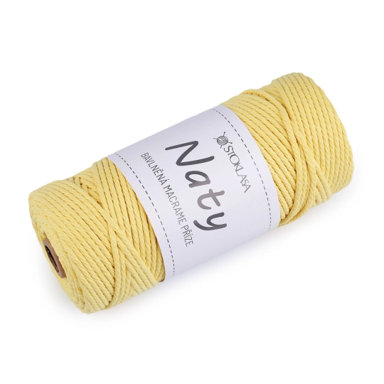 Pamut kötő fonal  macrame Naty Ø3 mm szálak szétfésülhető - 1 db. | Mimib