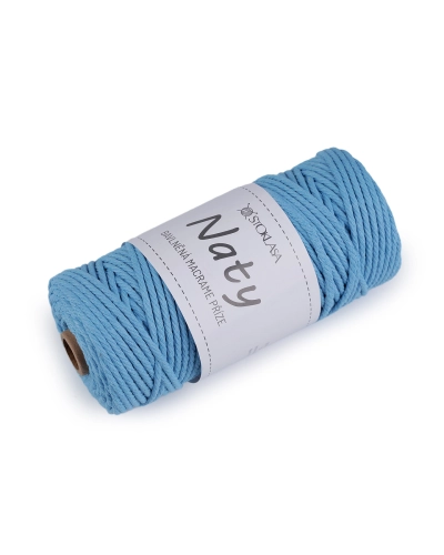 Pamut kötő fonal  macrame Naty Ø3 mm szálak szétfésülhető - 1 db. | Mimib