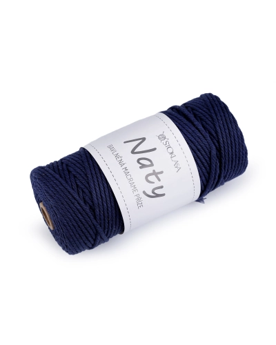 Pamut kötő fonal  macrame Naty Ø3 mm szálak szétfésülhető - 1 db. | Mimib