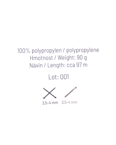 Anet makramé kötő- és horgoló macrame fonal Ø2 mm 90 g - 1 db. | Mimib