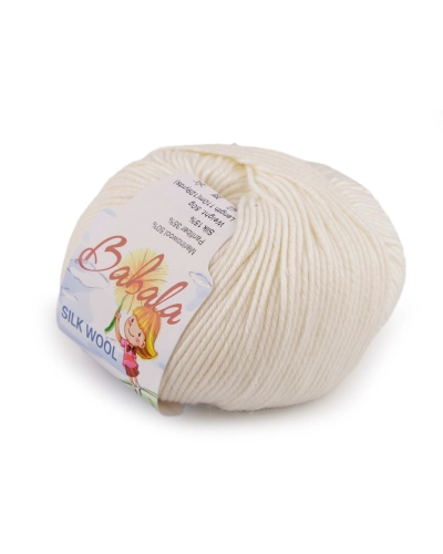 Gyapjú kötőfonal, selyem fonal Babala 50 g - 1 db. | Mimib