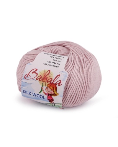 Gyapjú kötőfonal, selyem fonal Babala 50 g - 1 db. | Mimib
