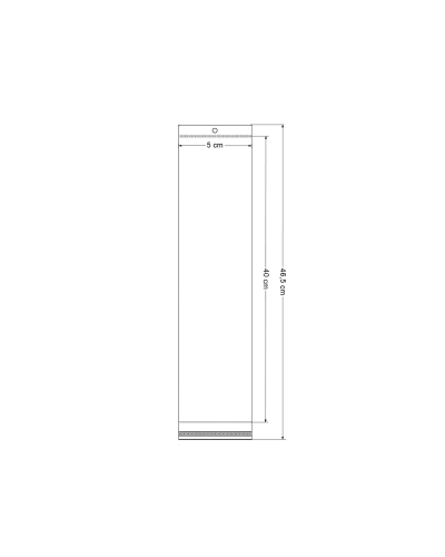 PP ragasztócsíkos celofán jellegű BOPP tasak 5x40 cm zacskó - 100 db.