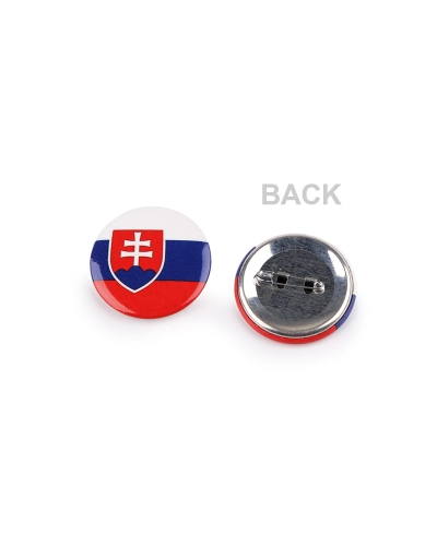 Kitűző / zásló Szlovákia Ø3,5 cm - 6 db. | Mimib