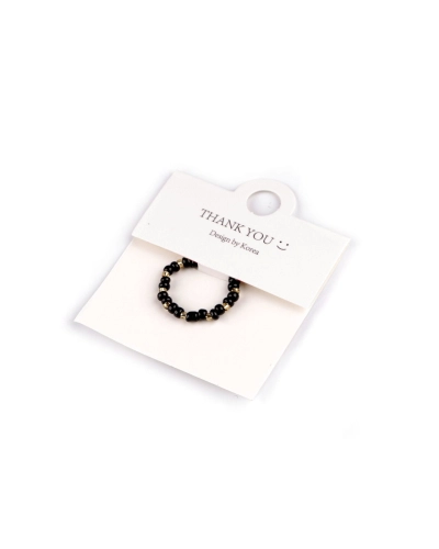 Prsteň pružný z koráliek - 1 ks | Mimib