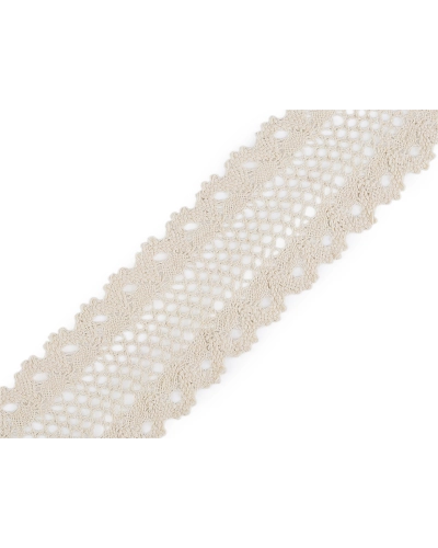 Bavlnená čipka / vsadka paličkovaná šírka 50 mm - 13.5 m | Mimib