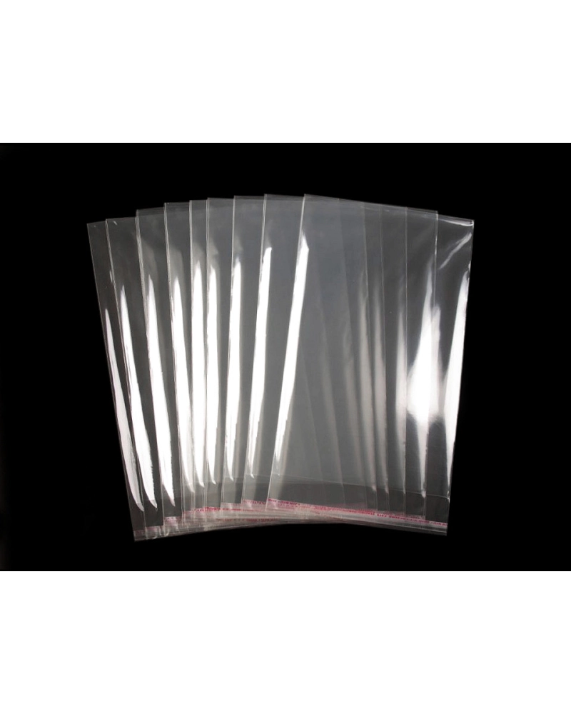 PP ragasztócsíkos celofán tasak jellegű BOPP tasak 17x28 cm - 100 db. | Mimib