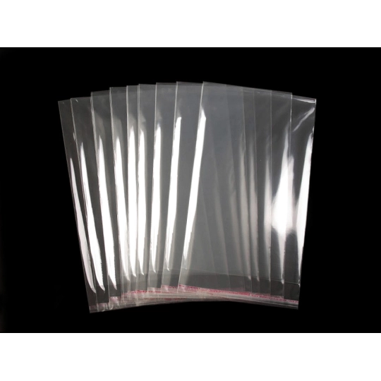 PP ragasztócsíkos celofán tasak jellegű BOPP tasak 17x28 cm - 100 db. | Mimib