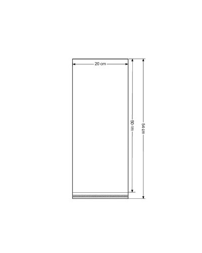 PP ragasztócsíkos celofán tasak jellegű BOPP tasak 20x50 cm - 100 db. | Mimib