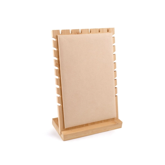 Fa állvány szemissel nyakékekhez és láncokhoz 18x25,5 cm - 1 db. | Mimib