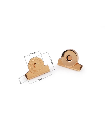 Mágneses kapocs Ø15 mm táska pénztárca kapocs - 10 db. | Mimib